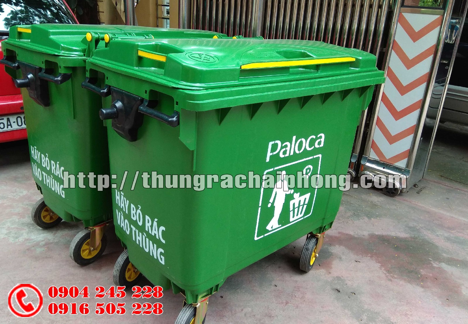 thùng rác 660 lít hải phòng